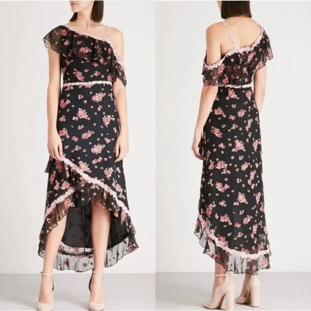 Alice + Olivia Caydon One-Shoulder Floral Burnout Dress
AB20